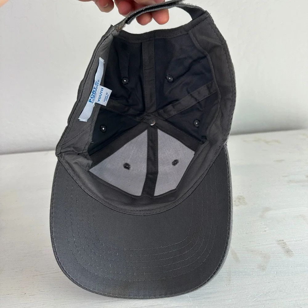 Port & Company Hat Youth Gray WestRock Graphic Adjustable Baseball Cap CP80